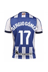 Real Sociedad Sergio Gomez #17 Jalkapallovaatteet Kotipaita 2025-26 Lyhythihainen